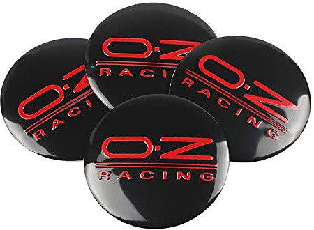 XGAGCF 4 Piezas Coche Rueda Centro Tapas Tapacubos Aluminio Buje Badge Pegatina, para OZ 56MM Auto Llantas Decorativa Emblema Cubierta Accesorios