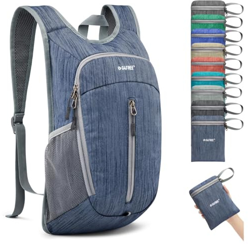 G4Free 10L Faltbarer Leichter Wanderrucksack Kleiner Rucksack Damen Herren Daypack für Outdoor Wandern Camping Reisen Klettern