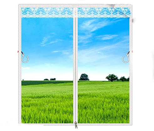 Thermofolie Fenster Gegen Kälte,PVC Fenster Isolierung Fenster Isolierung, DIY-Schneiden, Schlafzimmer Küche Wohnzimmer, Transparente Isolierfolie zur Wärmedämmung an Fenstern (150x240cm)