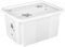 keeeper Stars Boîte de Rangement avec Couvercle, Pivotante et Empilable, Pour Enfants, 15 L, Karolina, Nordic White