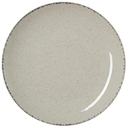 WAS Germany Teller, flach, Ø 25 cm, Set á 6 Stück, sand, Porzellan