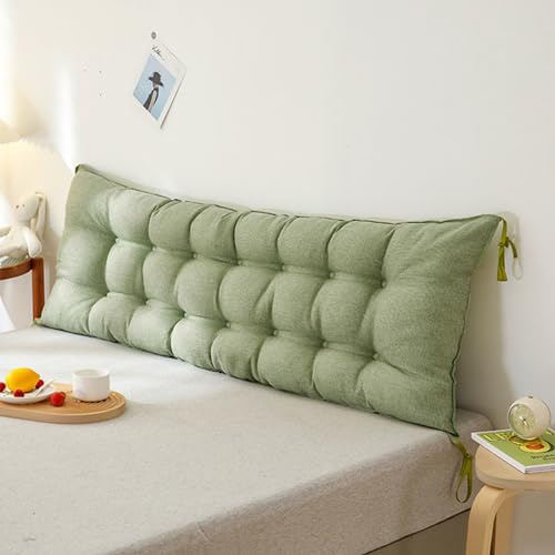 XZLZMYP Rückenkissen Lesekissen Für Bett Sofa Langes Rechteck Rücken Kissen Stützkissen Couchkissen Groß Rückenstützkissen Mit Abnehmbarem Bezug Wandkissen,K,120x10x50cm