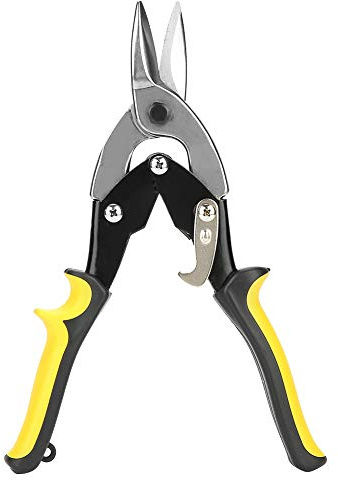 Tijeras de Aviación, Tijeras de Hojalata Corte Recto Profesional Multiusos Resistente Al Desgaste Ergonómico para Chapa de Metal Cuero para Aluminio para Plástico