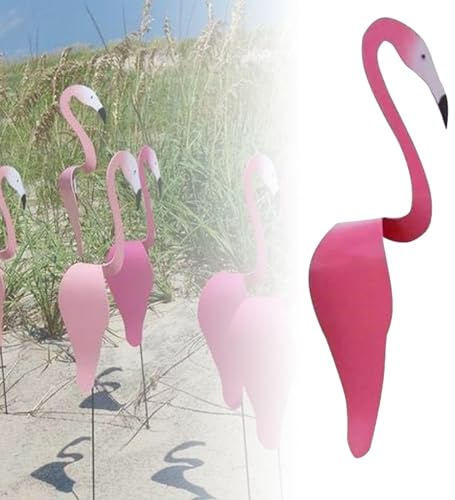 Art en métal de Jardin d'oiseaux dansants de Floride, Flamant Rose Dansant de Floride, Moulin à Vent Magique en métal, Moulin à Vent Flamant Rose, Moulin à Vent pour décoration de Jardin et de Cour (