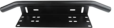 Barre lumineuse de plaque d'immatriculation en alliage d'aluminium noir 60 x 12 x 9 cm Support pour feux de conduite et de travail