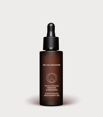 Dr. Heilbronner Bio Gesichtsöl und Körperöl für trockene Haut I Bio Öle wie Arganöl Jojobaöl Granatapfelkernöl und das Antioxidans Astaxanthin für Haut und Haar I Ölfläschchen 30ml