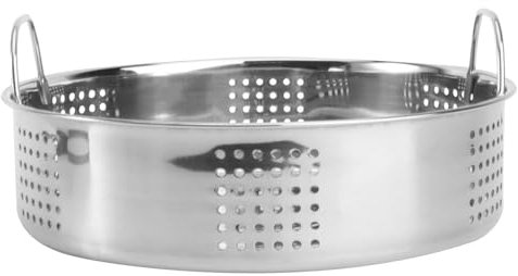 OKUMEYR Dampfgarer Mit Praktischen Stabiler Dampfkorb Für Brötchen Und Für Küche Und Restaurant Energiesparend Mit Gleichmäßig Verteilten Lüftungslöchern