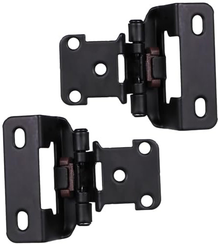 jojofuny Charnières Robustes En Acier Laminé À Froid À Fermeture Douce Charnières De Porte À Recouvrement Noires Pour Armoires De Cuisine