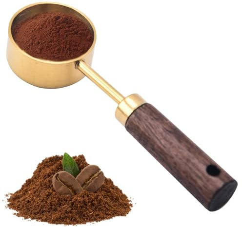 Coffee Powder Milk Powder Spoon, Vintage Tablespoon Measuring Scoop, Wooden Handle 15ml Multifunctional Measuring Spoon for Household Vintage Tablespoon Measuring Scoop, Wooden Handle 15ml Spoon for C