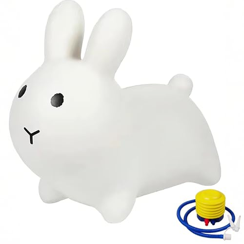 FGXY Animal da Salto Gonfiabile, Piccolo Coniglio Forma rimbalzante Cavallo Hopper, Jumping Horse, Giocattoli Hopping Regalo per i Ragazzi Ragazze, con Una Pompa d'Aria, Adatto per Interni ed Esterni