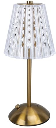 Lámpara de mesa de cristal regulable, 3 colores, control táctil, LED, lámpara dorada, recargable por USB, lámpara de mesita de noche para dormitorio, sala de estar, baño, hotel, lámpara de mesa