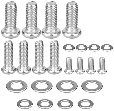 ASIRYVA 24 Pack Universal TV Mounting Hardware Kit, m4/m6/m8 Vesa Screws Stainless Steel Screws with Washers Compatible with Samsung TV Wall Mount Hardware Kit, Monitor Mounts Bracket Fixing