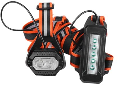 Toddmomy Brustlicht Multifunktions-lauflicht Wiederaufladbar Reflektierende Riemen-läuferlampe Tragbare Brustlampe Outdoor-brustlicht Laufzubehör