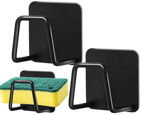Schwammhalter Spülbecke, 2 Stück küche Edelstahl Schwammhalter für Küchenspüle und Bad