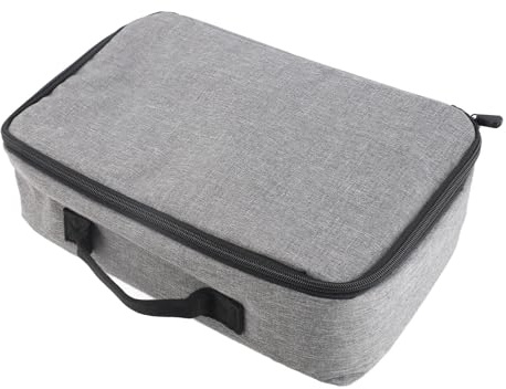 Yunseity Borsa per Proiettore in Nylon Ad Alta Prestazione Portatile per Viaggi, con una Maniglia Robusta, Grigio, Compatibile con i Proiettori più Grandi