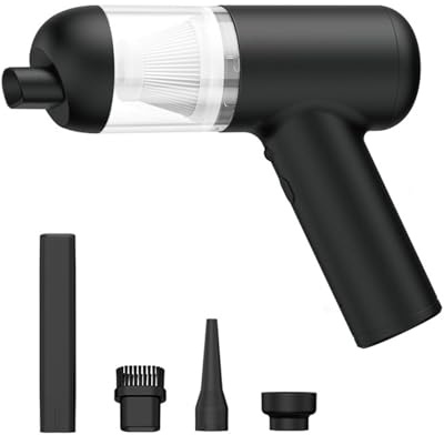 BCJMKDX aspirapolvere Portatile. Aspirapolvere e soffiatore 3 in 1 Leggero, Batteria Ricaricabile a Ricarica Rapida, for peli di Animali, Veicoli, casa Ufficio