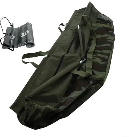 Sacs de pesée robustes avec sac de transport pliable et règle de mesure étanche pour mesurer précisément la longueur du poisson pour bar et carpe