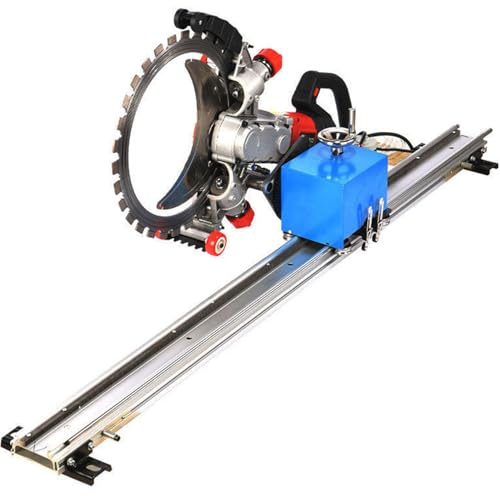 Qiang Rail Scie Annulaire Béton avec Bascule Rotative & Coupe Automatique - Support Alliage Aluminium 1.5/2/2.5/3 m, Profondeur Réglable, pour Béton, Acier, Sols, Murs - Levage par Bouton 2.5m