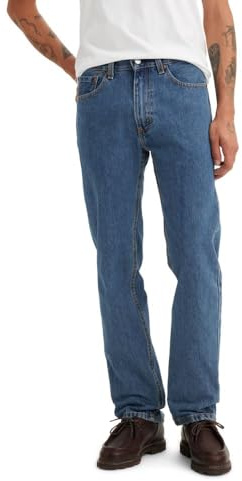 Levi's Hombre 505 Regular Fit Jeans, Medio Stonewash, 33W / 30L