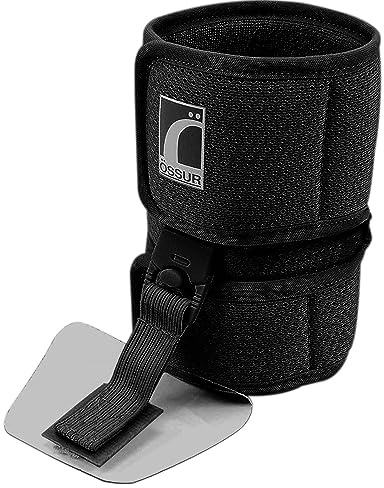 Ossur Foot-Up Drop Foot Brace | Ankle-Foot Orthosis (AFO) for Drop Foot Support | Lightweight, Adjustable Wrap for All-Day Comfort | Breathable Material for All Day Walking | (Black, Large)