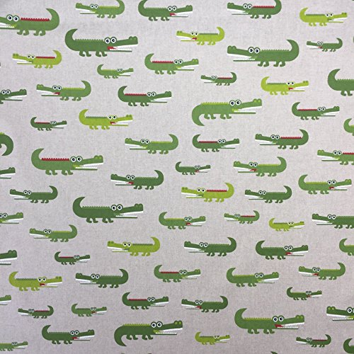 Snappy Croc Baumwolle Rich Leinen Look Stoff für Vorhänge Jalousien Craft Quilting Patchwork und Polstermöbeln ca. 140 cm breit, Meterware,