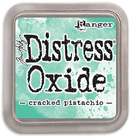 Ranger Tim Holtz RGRTDO.55891 -nödoxideringssten sprucken pistaschmandl, syntetiskt material, pimpsten, 7,6 x 7,6 x 1,9 cm