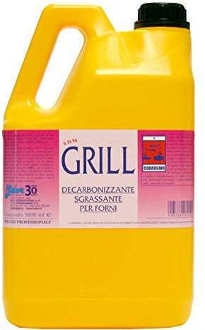 Midor Detersivo sgrassante forni Concentrato Grill 5000ml, rimuove depositi di Cibo, Grasso e residui carboniosi da Piani di Cottura, forni, friggitrici, Piastre, girarrosti