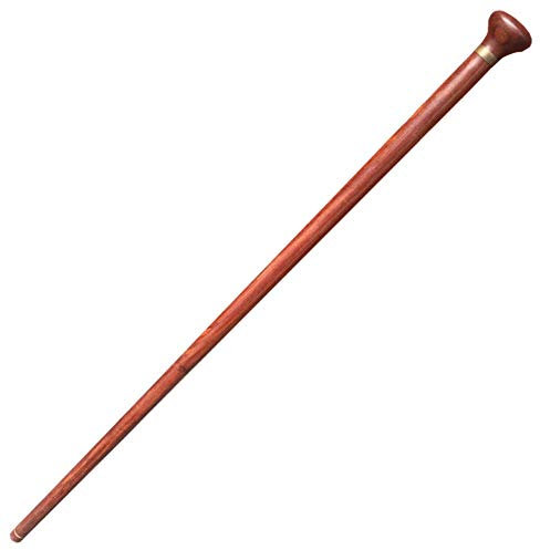 Faltbarer Stock, Krücke mit rundem Griff, Holz aus massivem Holz, Gehstock im traditionellen Stil, 36 Zoll Höhe
