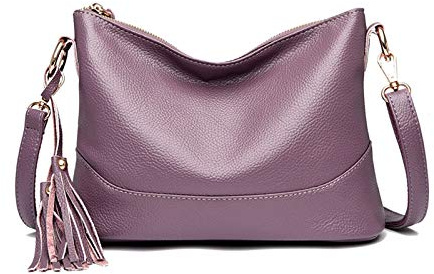 NICOLE & DORIS Fashion Unterarmtasche leichte Handtasche Damen PU Leder Tasche Mode Elegant Schultertasche Frauen Umhängetasche Designer Taschen Lila