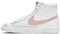 NIKE Blazer Mid '77, Sneaker Donna, White/Pink Oxford-Black-Summit White, 44.5 EU