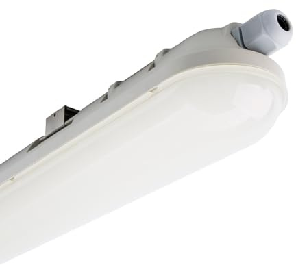 LEDKIA Plafoniera Stagna LED 120cm 36W IP65 Collegabile 4000K Bianco Natura