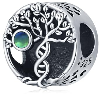 Baum des Lebens Charm Anhänger für Armband, Damen Lebensbaum 925 Sterling Silber Charm Bead Passen für Europäische Armband und Halskette, Schmuck Geschenk für Frauen, Mädchen