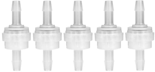5 St Plast Envägs Backventil Anti-ozon Vattenstoppventil för Vattenbehandling(5mm)