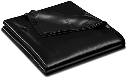 Ersmak Satin Flat Sheet Only, Single Flat Sheet Full, Luxury & Ultra Soft Silky Bedding Top Sheet for Full Mattress - Black