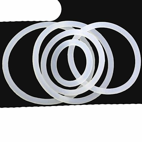 5/10pcs Épaisseur (CS) 3 3.5mm Anneau d'étanchéité en caoutchouc blanc OD 10-85mm Joint torique en silicone de qualité alimentaire résistant à la chaleur-45mm x 3.5mm,10pcs