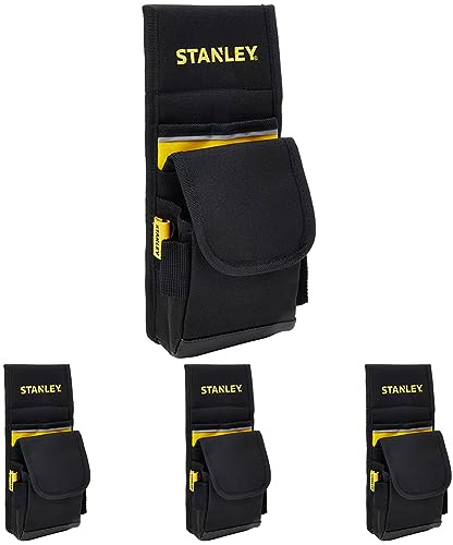 Stanley Gürteltasche/Werkzeugtasche Maße (16x24x11cm, Gürtel aus doppellagigem Denier Nylon für Werkzeuge und Zubehör, stabil, großes Hauptfach, Mobiltelefontasche) 1-93-329