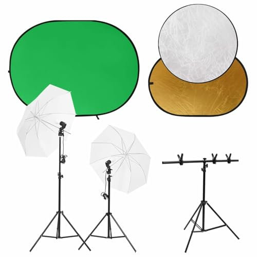 Somanki Kit Studio Fotografico con Luci Fondale e Riflettore,Studio Foto,Fotografia,Illuminazione e Studio,Luci e Flash da studio-3143954