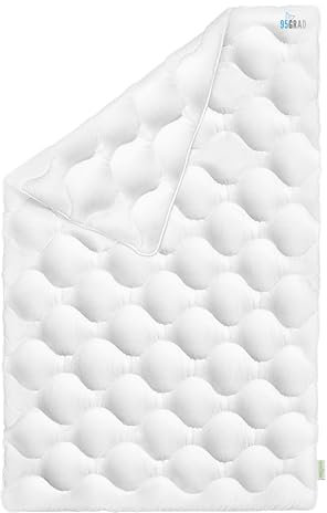 Koru Kids®️ Winter Bettdecke 135x200 cm – mit 95° waschbar – extra Hygiene für Allergiker – atmungsaktive Winterdecke 135 x 200 - Oeko-TEX – Duvet – Oberbett – Oeko-TEX – weiß