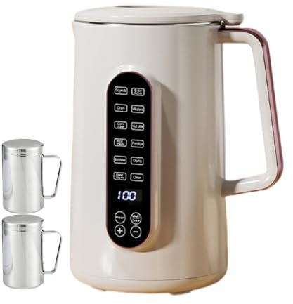 LYFDPN Automatic Soy Milk Maker, Electric Tea Milk Machine Blender 800W Heating & 150W Stirring Power