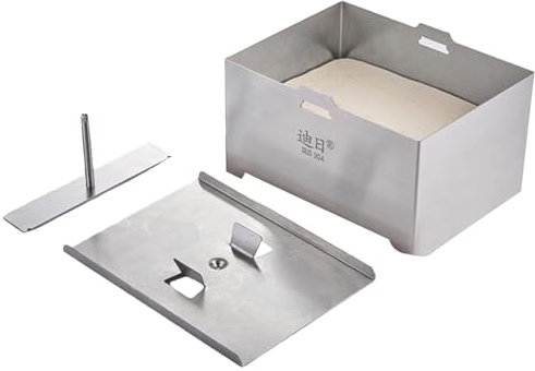 Zjhukfmc Paneer Presse, Paneer Maker, caja de prensa Paneer de acero inoxidable, prensa Paneer para uso doméstico, prensa Paneer fácil de usar, prensa Paneer de acero inoxidable, molde Paneer con