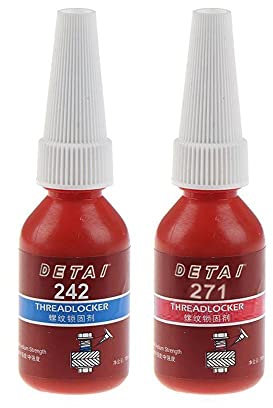 Thread Lock,242 271 Medium Strength Threadlockers,Prevent Nuts, Bolts, Fasteners and Screws from Loosening Due to Prolonged Vibration,for Gap Filling and Tighten Bolts Nuts