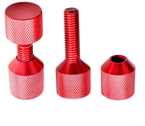 Eawfgtuw Aluminum Flange Two-Hole Pin Set, 1-1/8 Inch Gradient Positioning Tool, Pipe Alignment Ergonomic Design, 6061 Aluminum Anodized Oxide Finish(red)