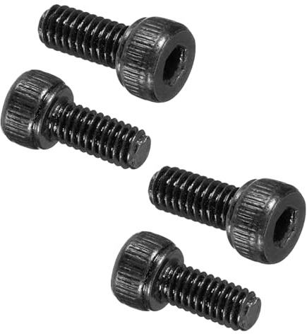 PATIKIL 100Pcs Tornillos de Cabeza Hueca Hexagonal M4 x 10mm, Grado 12.9 de Acero al Carbono, Óxido Negro, Roscado Completo, Tornillos para Reparación de Maquinaria
