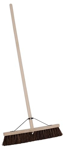 Charles Bentley Coco Fibre Outdoor Broom Outdoor Brush, 45x6x127cm