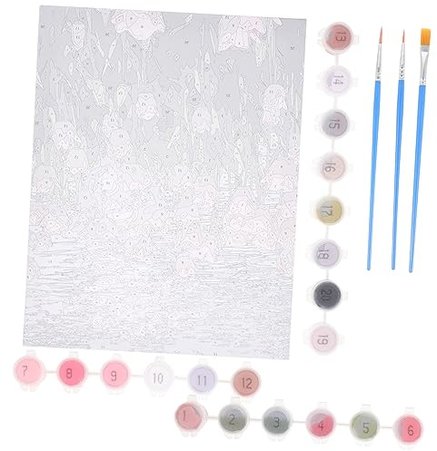 CIMAXIC Set Di Pittura Numerica A Olio Tulipano Fiore Pittura Fai Da Te Immagine Casa Parete Arte Manuale Decorazione