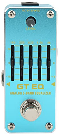 Elektrikgitarren -EQ Equalizer Elektrikgitarren -Equalizer, Effect Equalizer Metal Effect Pedal GT Analog 5 Bandgitarre Pickup Blau
