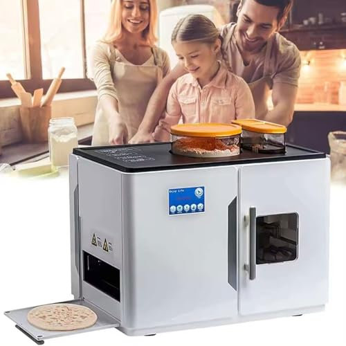 Crêpière automatique 1800 W, machine électrique à roti 4 programmes avec écran intelligent, 20 pièces/une fois, épaisseur réglable de 1,0 à 1,5 mm, pour maison, restaurant, supermarché, snack-bar