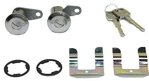 BURANIFUSION Kit Door Lock Cylinder for Ford E- E100 F100 Chrome 15711858 WEF2321