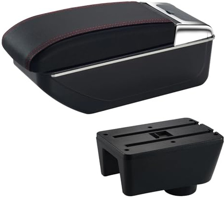 Para Seat Para Ibiza 6J/6L 2008-2017 Caja De Almacenamiento En El Reposabrazos Pieza De Recambio Y Accesorios Interiores Molduras interiores(A red line)