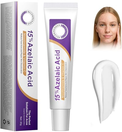 Nuovo siero acido azelaico al 15%, siero anti brufoli,crema acne per la pelle più liscia,riduce le macchie visibili,più uniforme per tutti i,Redness Brightening Face Skin Care for All Skin (1PCS)
